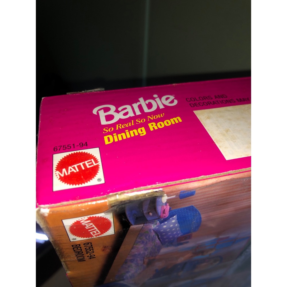 Vintage Barbie So Real So Now Dining Room Playset Mattel 67551-94 New In Box - Picture 7 of 7